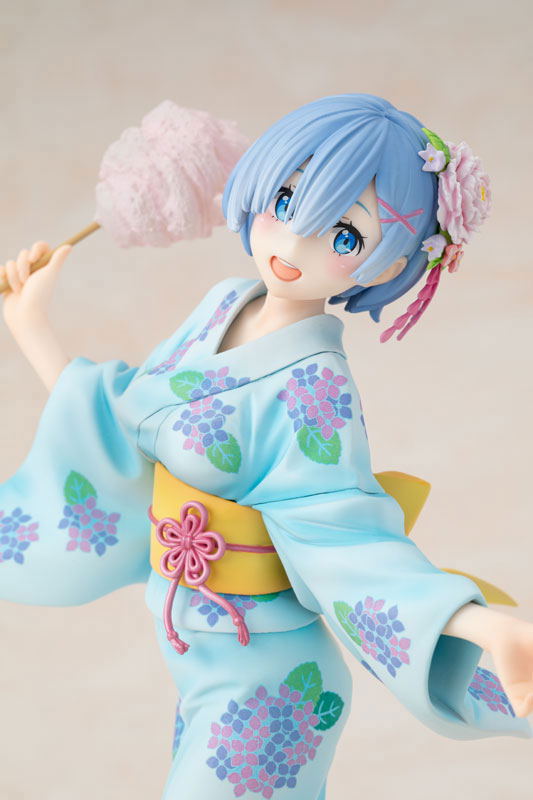 KDcolle Re:Zero kara Hajimeru Isekai Seikatsu 1/7 Scale Pre-Painted Figure: Rem Yukata Ver. Repaint image 5