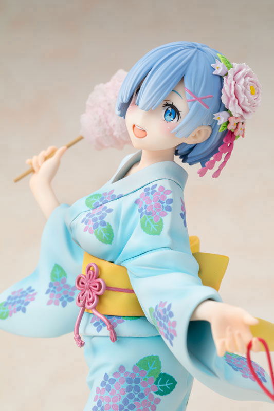 KDcolle Re:Zero kara Hajimeru Isekai Seikatsu 1/7 Scale Pre-Painted Figure: Rem Yukata Ver. Repaint image 7