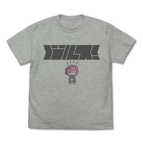 Re:Zero - Starting Life In Another World - Ram T-shirt Mix Gray (XL Size) image 1