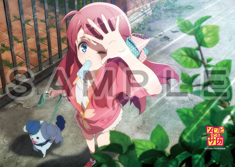 Zombie Land Saga B2 Wall Scroll: Minamoto Sakura & Romero image 2