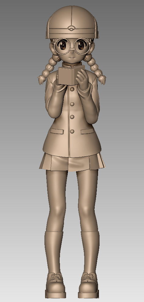 Girls und Panzer das Finale 1/35 Scale Unpainted Model Kit: Chihatan Academy Figure Set School Uniform Ver. image 5