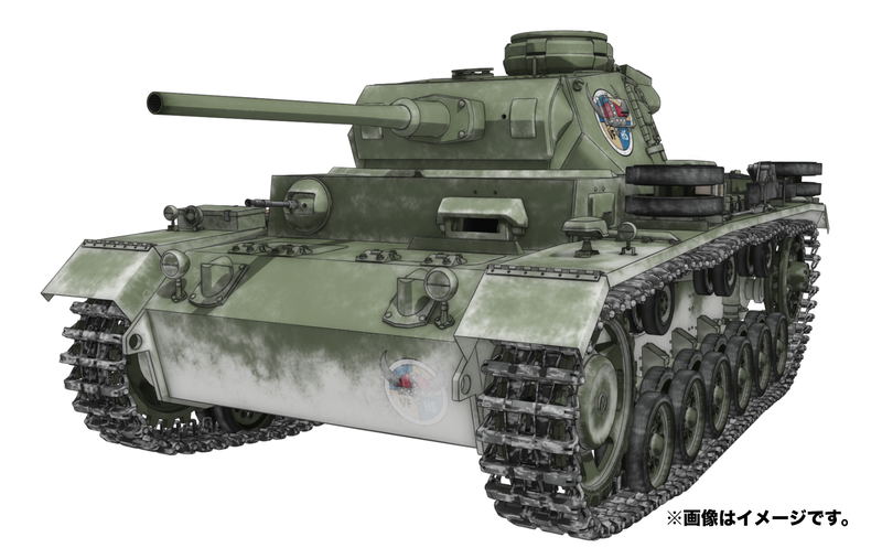 Girls und Panzer das Finale 1/72 Scale Model Kit: Panzer III Ausf.J Viking Fisheries High School image 1