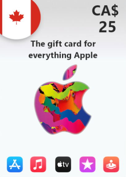 Apple Gift Card 25 CAD | Canada Account <span class="ext ext_digital">digital</span> image 1