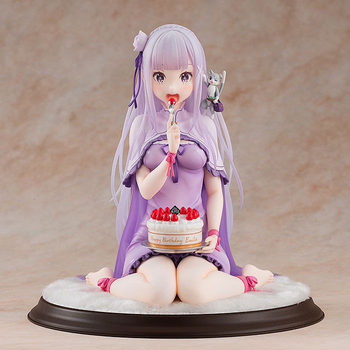 KD Colle Re:Zero -Starting Life in Another World- 1/7 Scale Pre-Painted Figure: Emilia Birthday Cake Ver. image 2