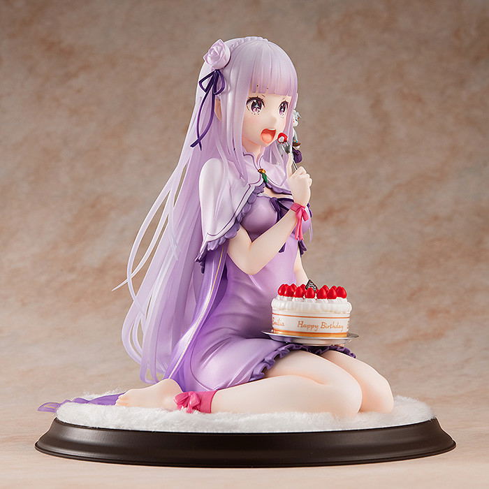 KD Colle Re:Zero -Starting Life in Another World- 1/7 Scale Pre-Painted Figure: Emilia Birthday Cake Ver. image 5