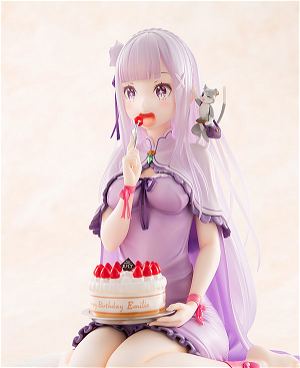 KD Colle Re:Zero -Starting Life in Another World- 1/7 Scale Pre-Painted Figure: Emilia Birthday Cake Ver.
