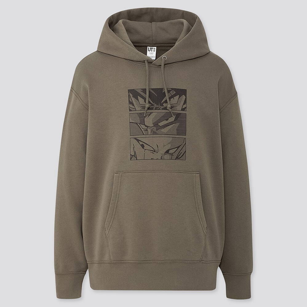 Ut Dragon Ball Z - Faceoff Pullover Hoodie Olive (L Size)