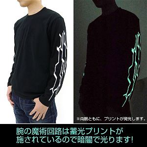 Fate/Stay Night: Heaven's Feel - Magic Circuit Ribless Long Sleeve T-shirt Ver.2.0 Black (XL Size)
