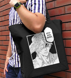 Cells At Work! White Blood Cell Large Tote Bag Black