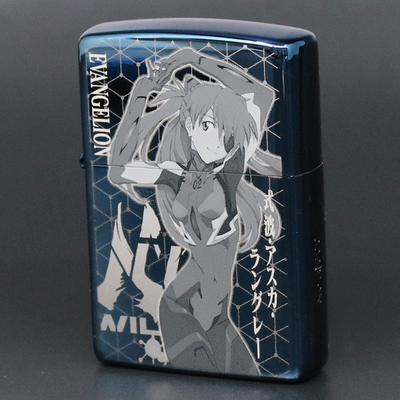 Evastore Original Evangelion 2020 Zippo Lighter Asuka (No fuel or gas  included)