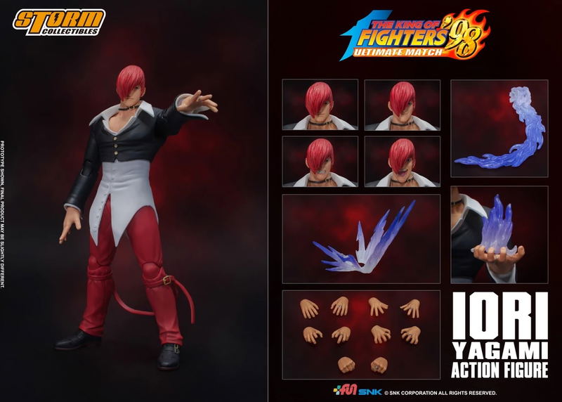 The King of Fighters '98 Ultimate Match 1/12 Scale Pre-Painted Action Figure: Iori Yagami image 6