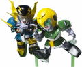 Chogokin Iron Leaguer: Mach Windy and Gold Foot thumbnail 1
