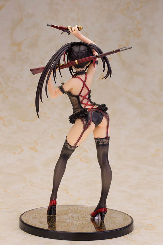 Date A Live 1/7 Scale Pre-Painted Figure: Kurumi Tokisaki Lingerie Ver. Black Color image 2