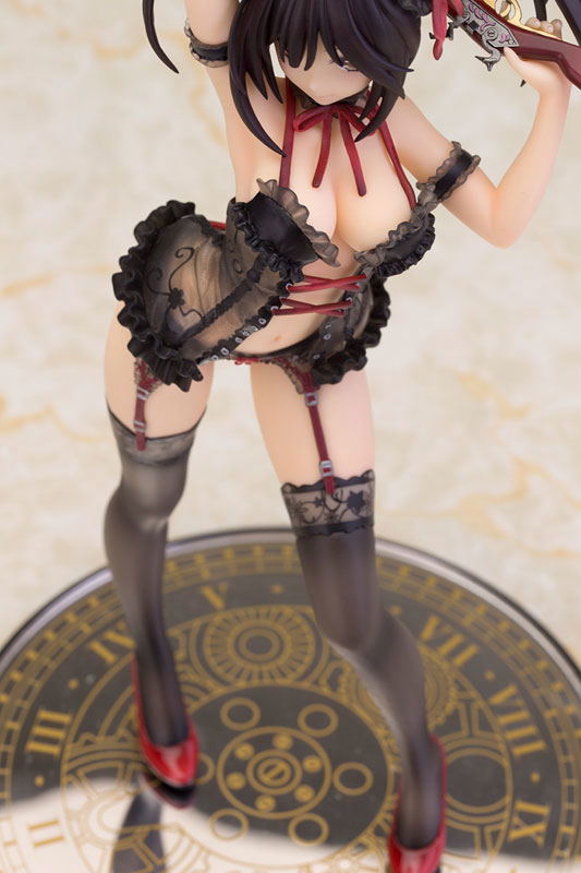 Date A Live 1/7 Scale Pre-Painted Figure: Kurumi Tokisaki Lingerie Ver. Black Color image 6