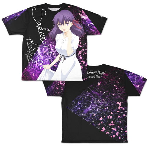 Fate/Stay Night: Heaven's Feel - Sakura Matou Double-sided Full Graphic T-shirt (M Size) image 1