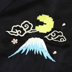 Pac-Man - Map Of Japan Reversible Sukajan Black (XL Size)_