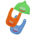 Dragon Quest Baby And Kids Bib And Cap Set: Slime Stack thumbnail 1