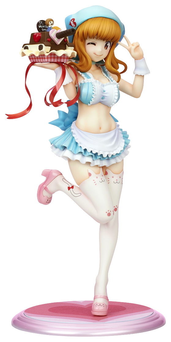 Girls und Panzer Dream Tech 1/7 Scale Pre-Painted Figure: Saori Takebe [Valentine Apron] image 1