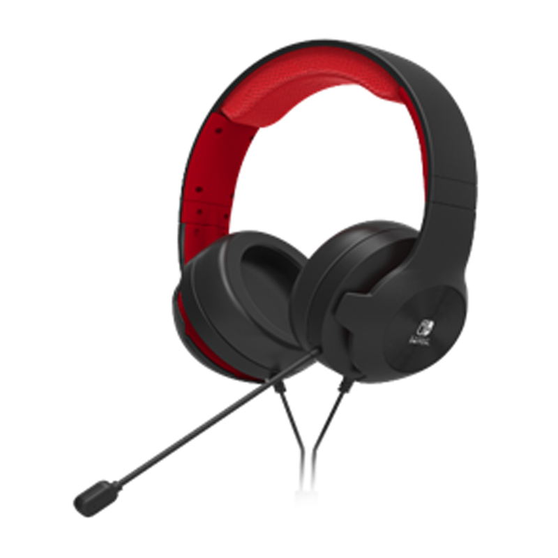 Hori Gaming Headset for Nintendo Switch/Switch Lite (Black/Red) image 1