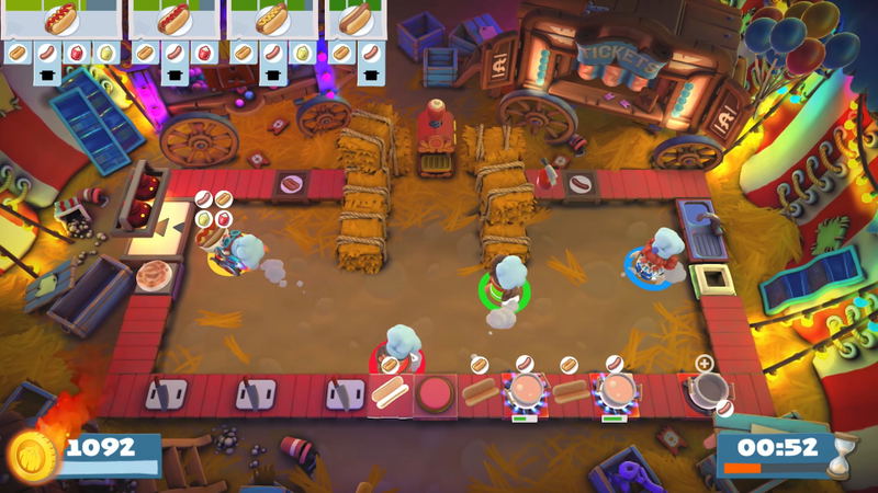 Overcooked! 2 - Carnival of Chaos (DLC) <span class="ext" style="background-color: #B0000F; color: #FFFFFF;">DLC</span> <span class="ext" style="background-color: #2a475e; color: #FFFFFF;">STEAM</span> <span class="ext ext_digital">digital</span> image 4