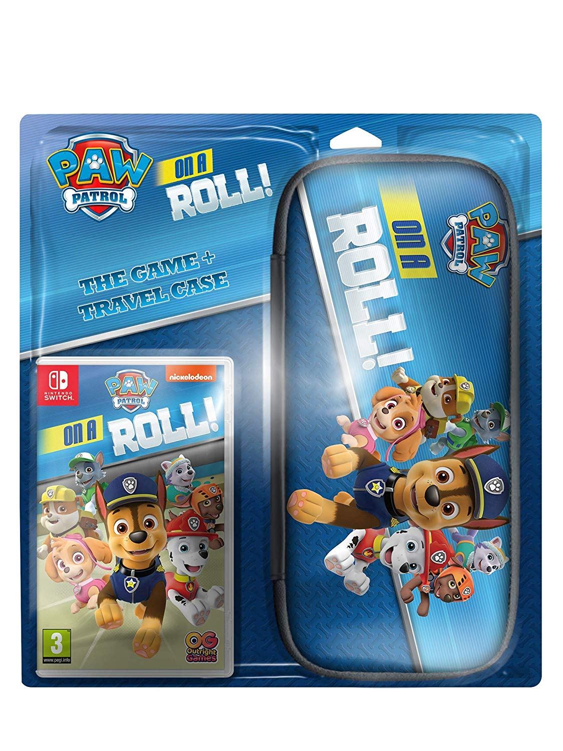 Paw Patrol: On A Roll + Travel Case for Nintendo Switch