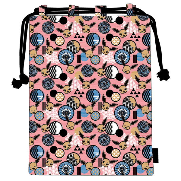 Pokemon Kirie Series - Yuzen Shingenbukuro Drawstring Bag Eevee image 1