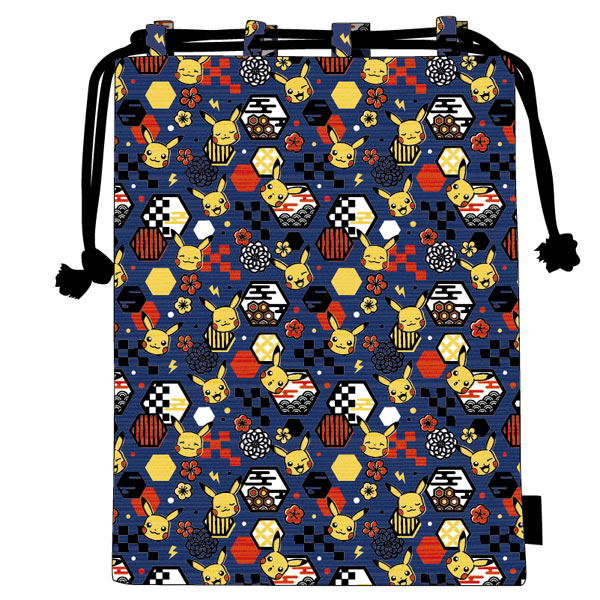 Pokemon Kirie Series - Yuzen Shingenbukuro Drawstring Bag Pikachu image 1