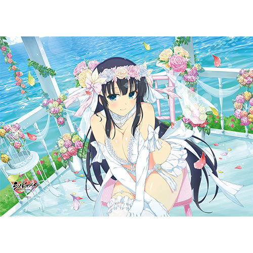 Shinobi Master Senran Kagura New Link B2 Wall Scroll: Ikaruga Wedding image 2