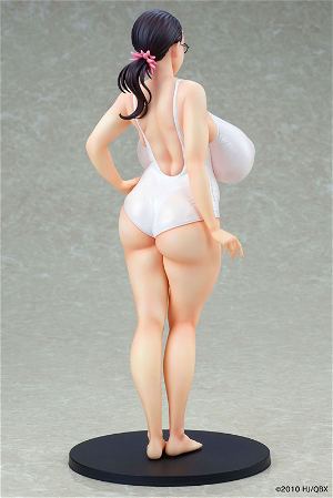 Queen's Blade Beautiful Warriors 1/7 Scale Painted Figure: Weapon Seller Cattleya White Swimsuit Ver.