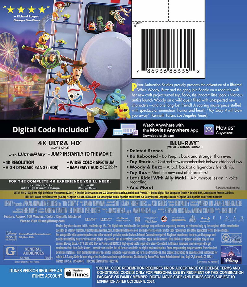 Toy Story 4 [4K Ultra HD Blu-ray] image 2