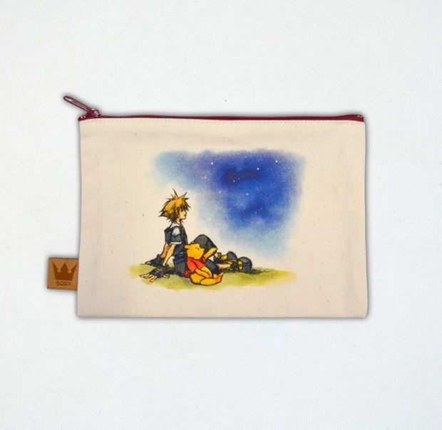 Kingdom Hearts II Canvas Pouch 100 Acre Wood: Sora And Winnie-the-Pooh (Re-run) image 1