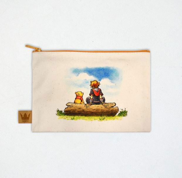 Kingdom Hearts III Canvas Pouch 100 Acre Wood: Sora And Winnie-the-Pooh (Re-run) image 1