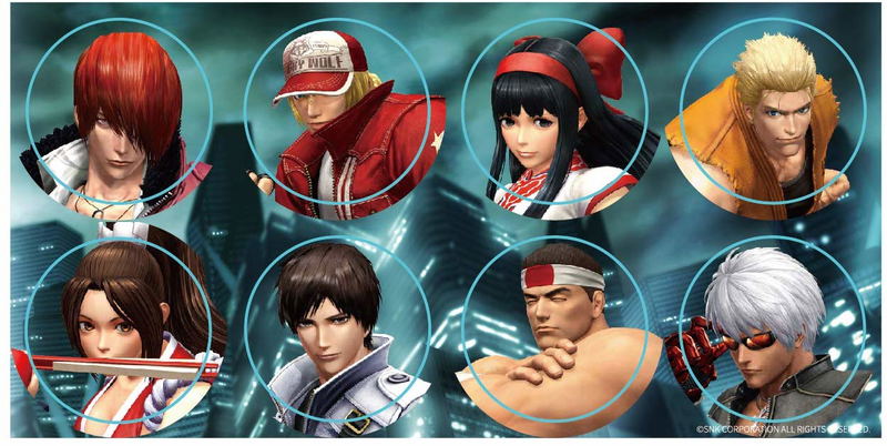 NEOGEO Arcade Stick Pro Buttons Stickers (KOF) for Neo Geo