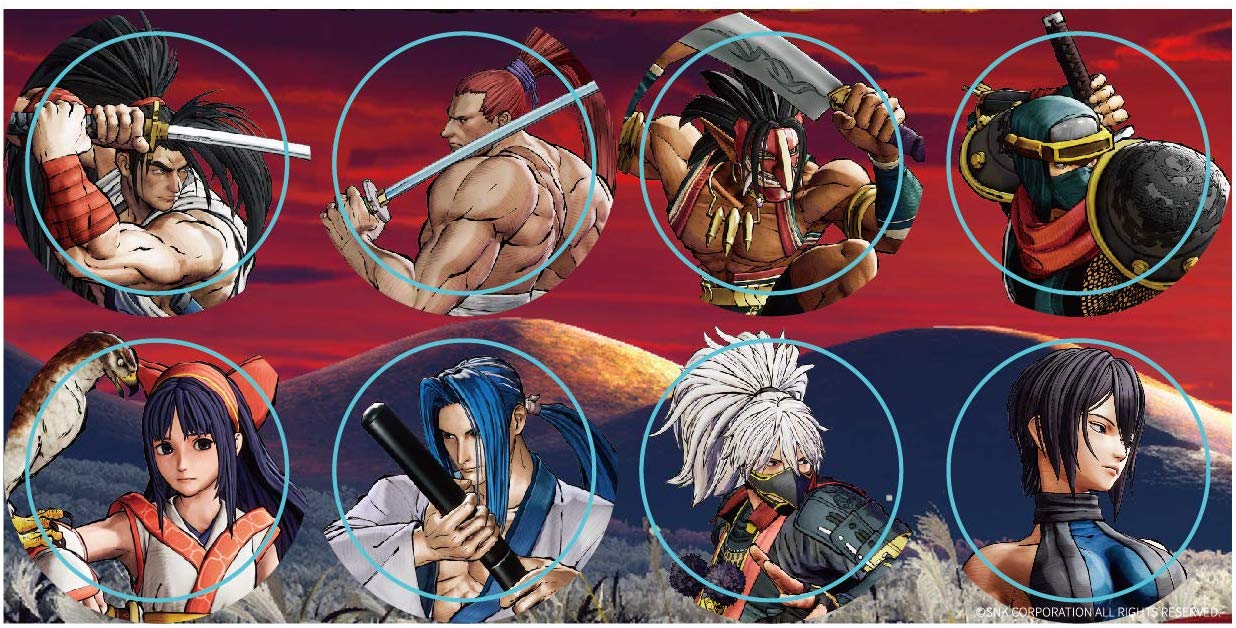 NEOGEO Arcade Stick Pro Buttons Stickers (Samsho) na Neo Geo