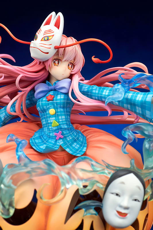 Touhou Project 1/8 Scale Pre-Painted Figure: The Expressive Poker Face Kokoro Hatano image 6