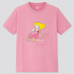 UT Mario Kart Friendship - Peach Circuit Kids T-shirt Pink (150cm Size)_