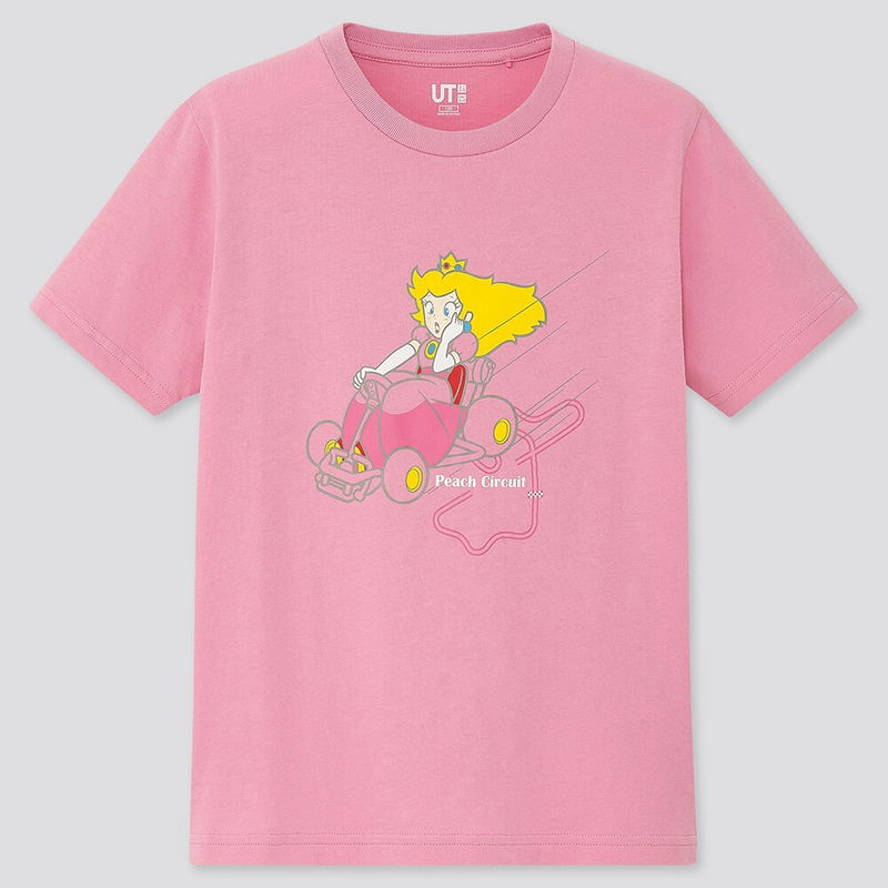 UT Mario Kart Friendship - Peach Circuit Kids T-shirt Pink (150cm Size) image 1