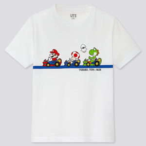 UT Mario Kart Friendship - Start Kids T-shirt White (110cm Size)_