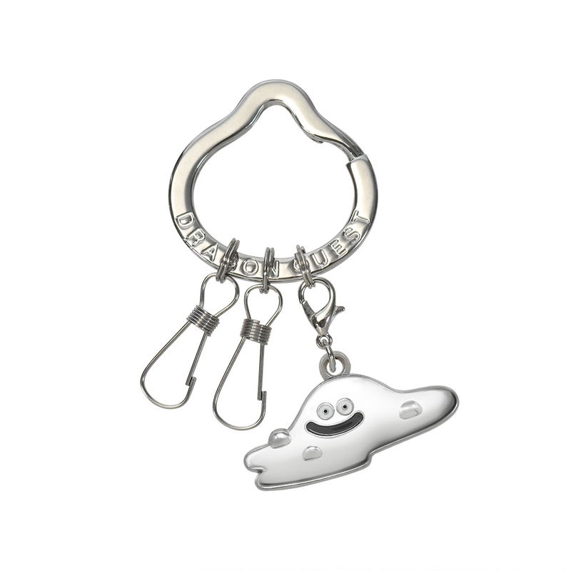 Dragon Quest Smile Slime Metal Key Ring: Liquid Metal Slime (Re-run) image 1