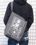 Granbelm - Mangetsu And Shingetsu Shoulder Tote Bag Medium Gray thumbnail 2