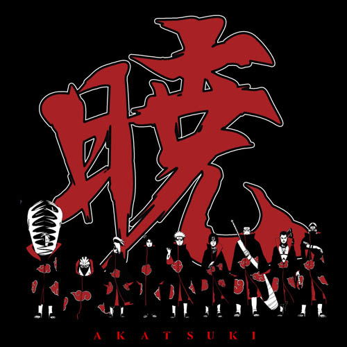 Naruto Shippuden - Akatsuki T-shirt Black (M Size) image 3