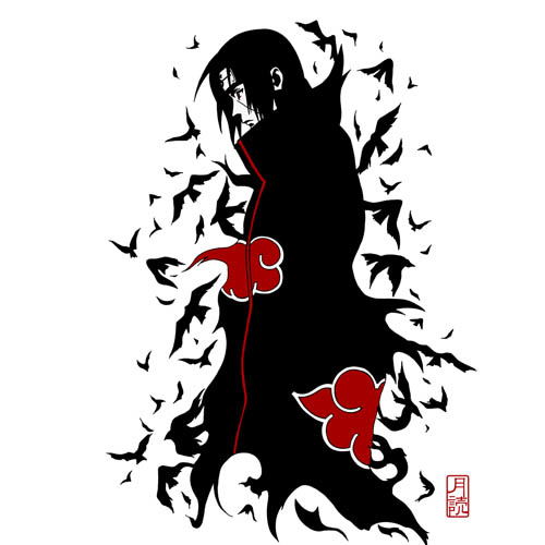 Naruto Shippuden - Itachi's Tsukuyomi T-shirt White (M Size) image 2