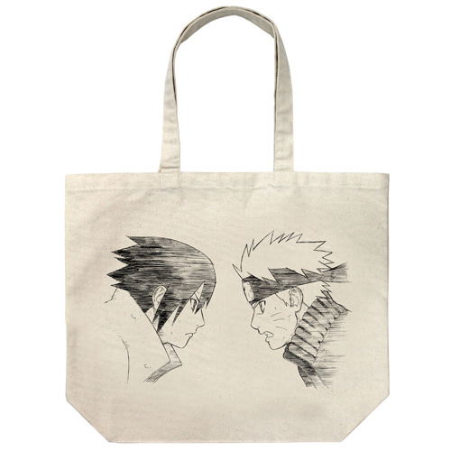 Naruto: Shippuden - Naruto And Sasuke Large Tote Bag Natural