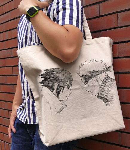 Naruto: Shippuden - Naruto And Sasuke Large Tote Bag Natural image 2