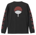 Naruto: Shippuden - Sharingan Pattern Sleeve Rib Long Sleeve T-shirt Black (L Size) thumbnail 2
