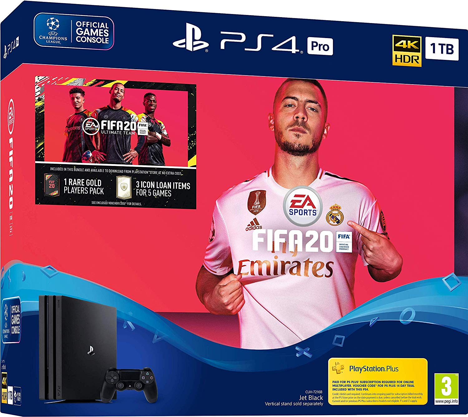 PlayStation Pro 1TB HDD (FIFA 20 Bundle) - Main Image