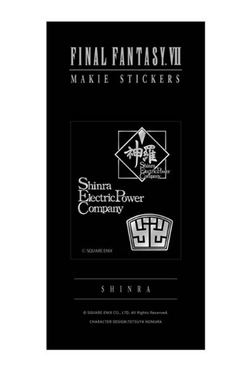 Final Fantasy VII Makie Sticker Shinra Electric Power Company image 1