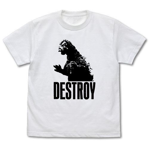 Godzilla - Destroy T-shirt White (M Size)