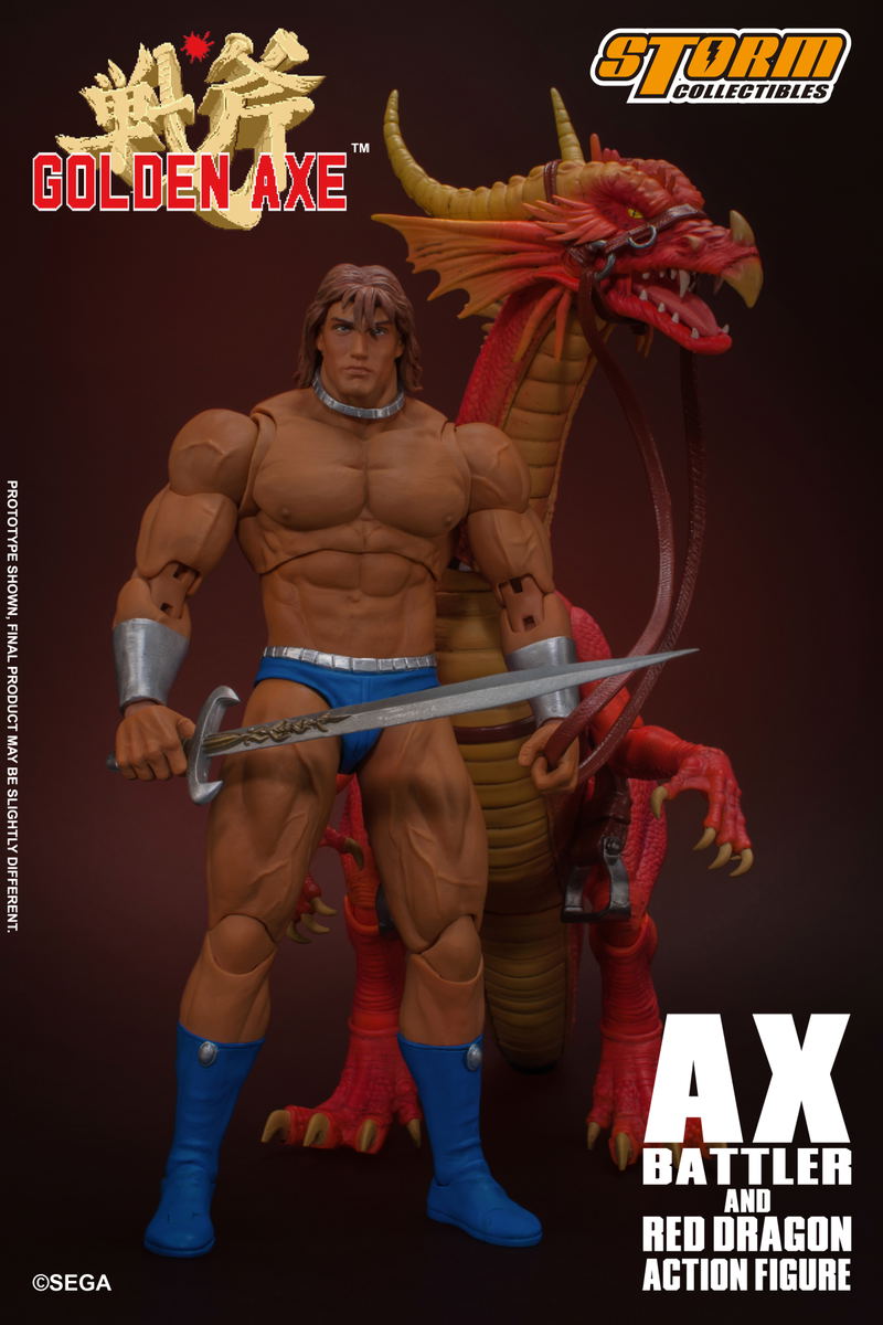 Golden Axe 1/12 Scale Pre-Painted Action Figure: Ax Battler & Red Dragon image 3