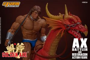 Golden Axe 1/12 Scale Pre-Painted Action Figure: Ax Battler & Red Dragon